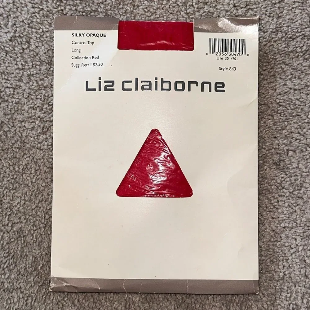 Liz Claiborne Silky Opaque Control Top Hose!